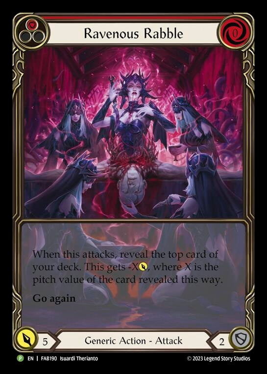 Image for Ravenous Rabble (Red) - FAB190 (Flesh and Blood: Promo Cards) (FAB190) - Flesh and Blood TCG