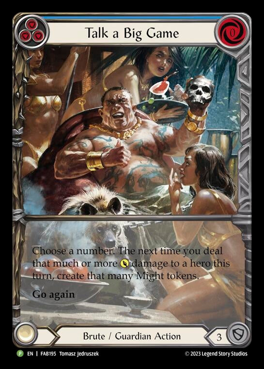 Image for Talk a Big Game - FAB195 (Flesh and Blood: Promo Cards) (FAB195) - Flesh and Blood TCG