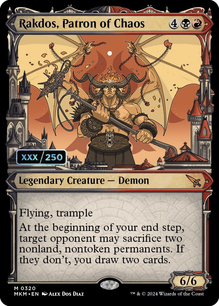 Image for Rakdos, Patron of Chaos (Serial Numbered) (Murders at Karlov Manor) (320) - Magic: The Gathering