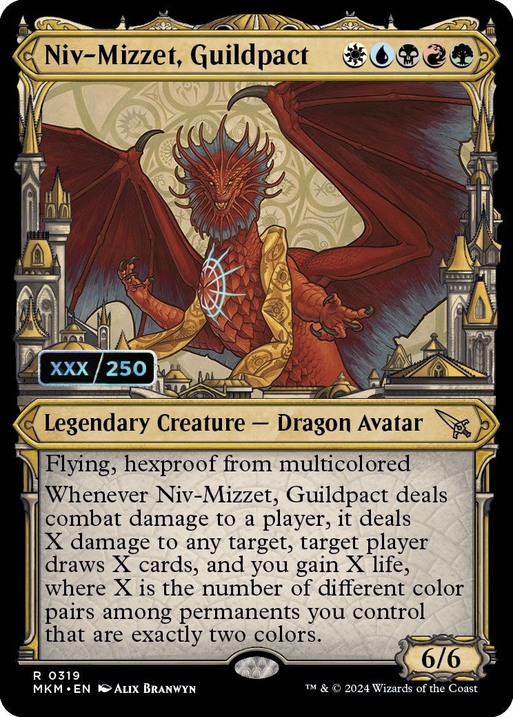 Image for Niv-Mizzet, Guildpact (Serial Numbered) (Murders at Karlov Manor) (319) - Magic: The Gathering