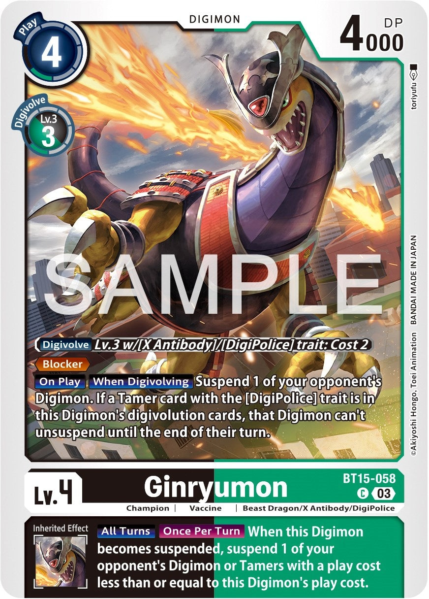 Image for Ginryumon (BT15) (15058)