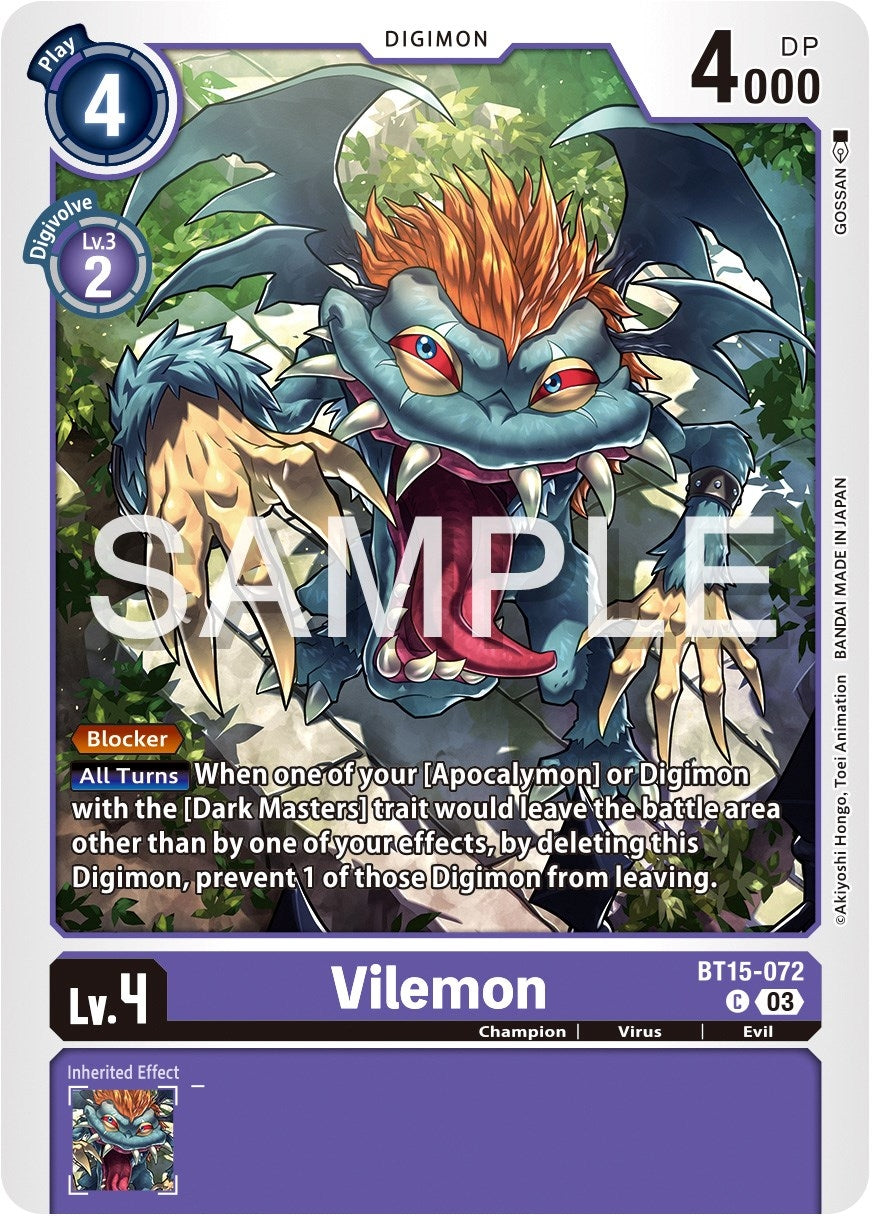 Image for Vilemon (BT15) (15072)