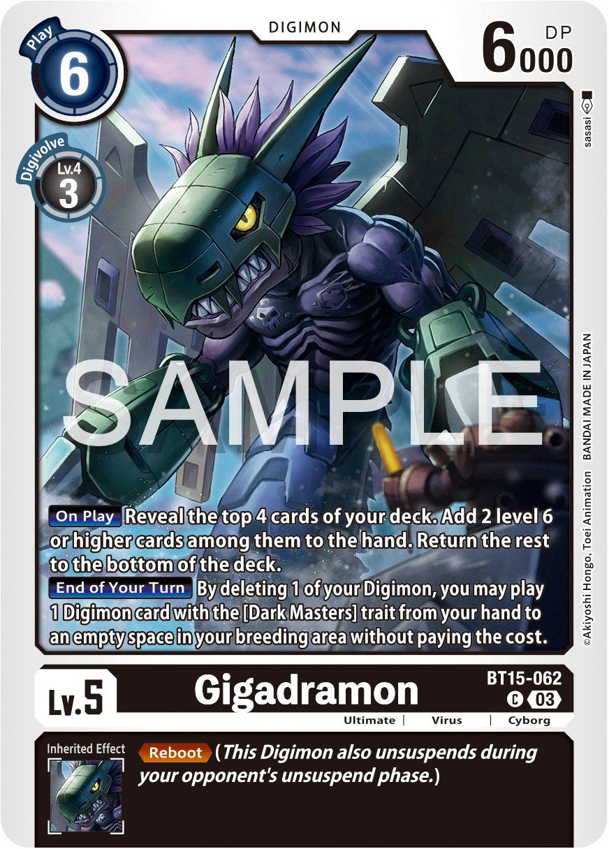 Image for Gigadramon (BT15) (15062)