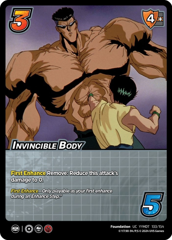 Image for Invincible Body (Yu Yu Hakusho: Dark Tournament) (133/154) - UniVersus