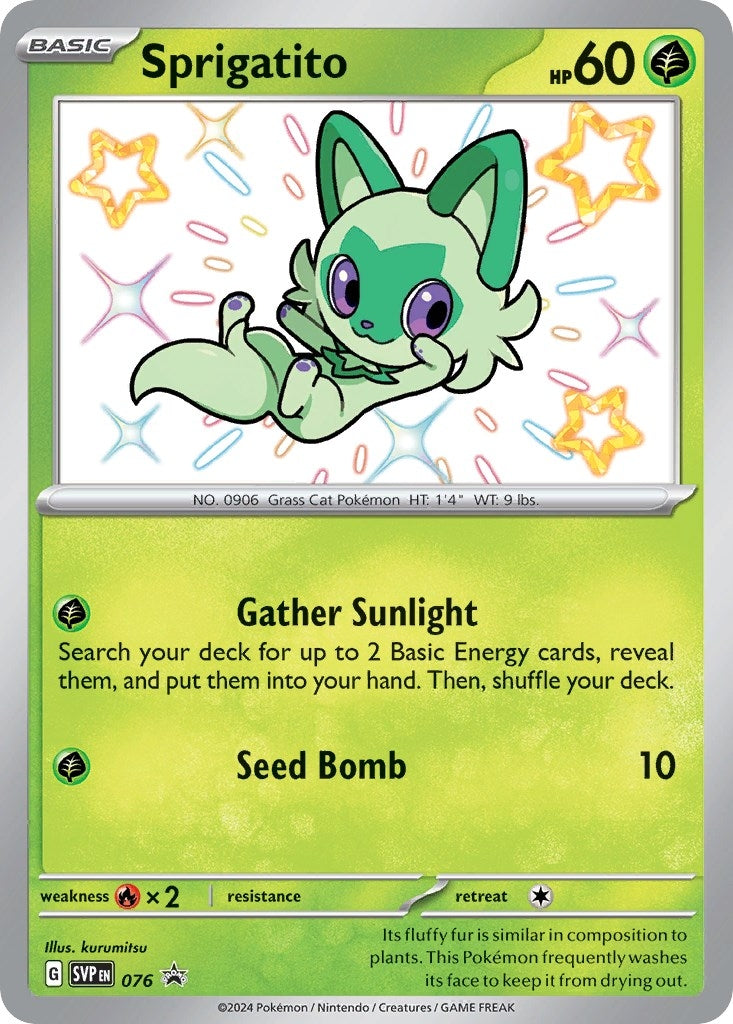 Image for Sprigatito - 076 (SV: Scarlet & Violet Promo Cards) (076) - Pokemon