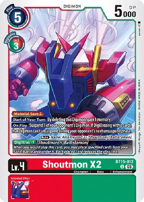 Image for Shoutmon X2 (BT15) (15012)