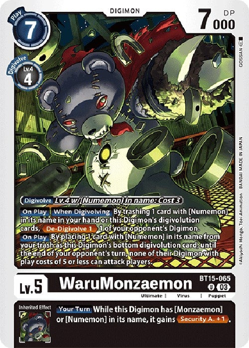 Image for WaruMonzaemon (BT15) (15065)