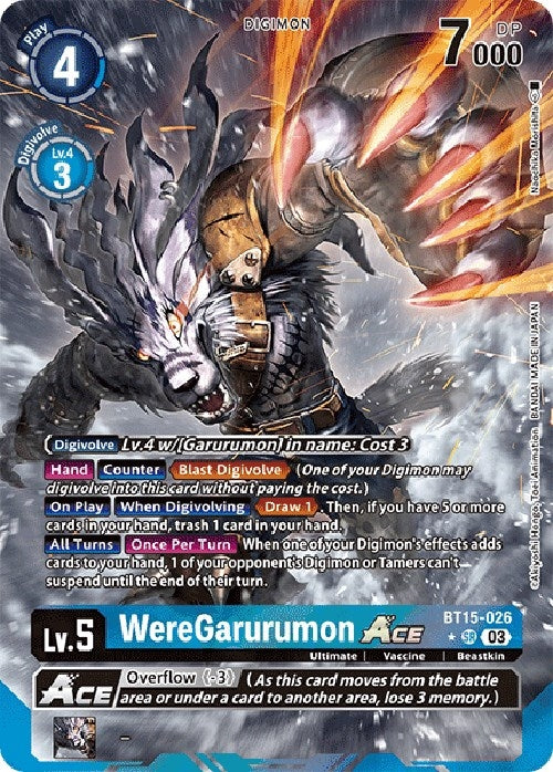 Image for WereGarurumon ACE (Alternate Art) (BT15) (15026)