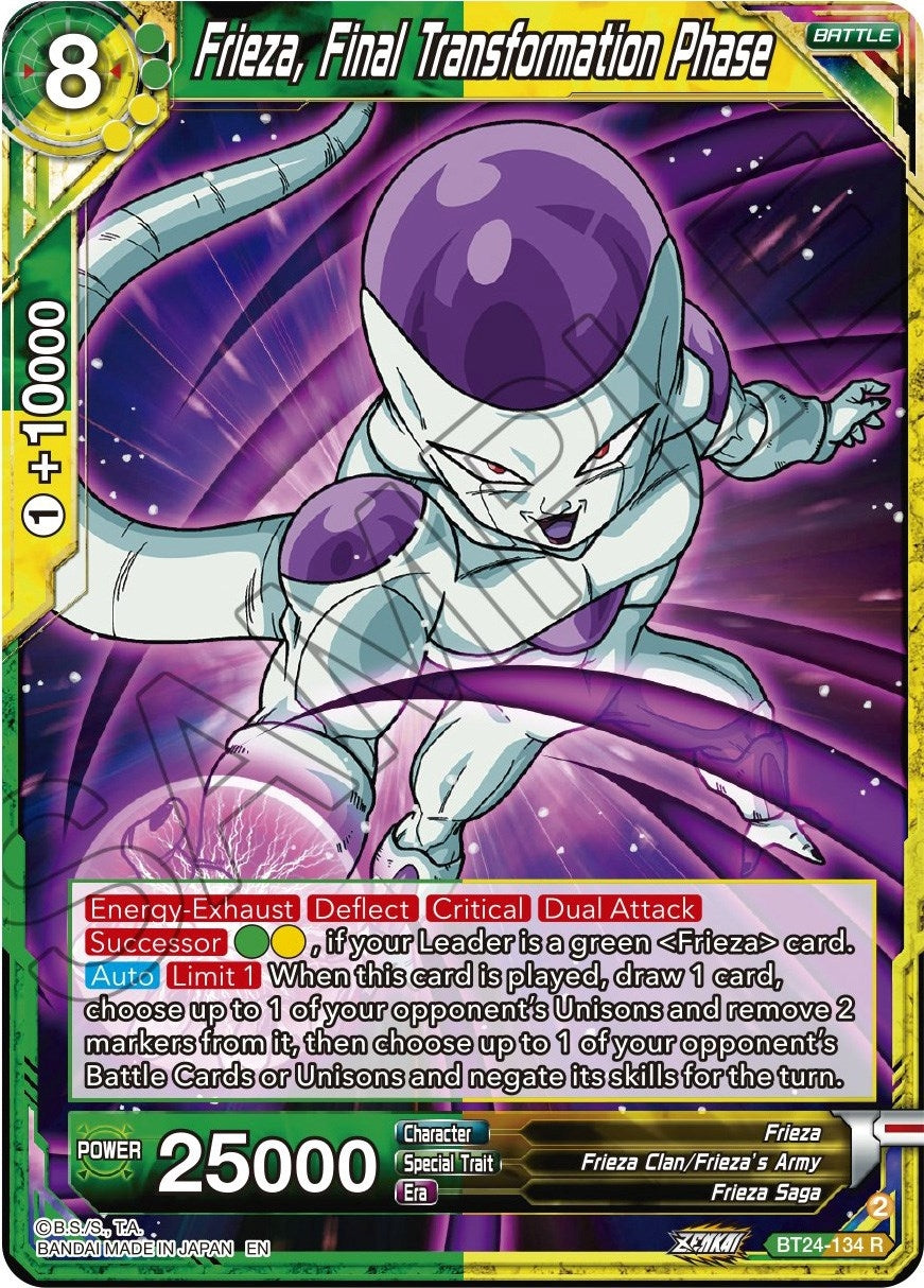 Image for Frieza, Final Transformation Phase (Beyond Generations) (BT24-134) - Dragon Ball Super: Masters