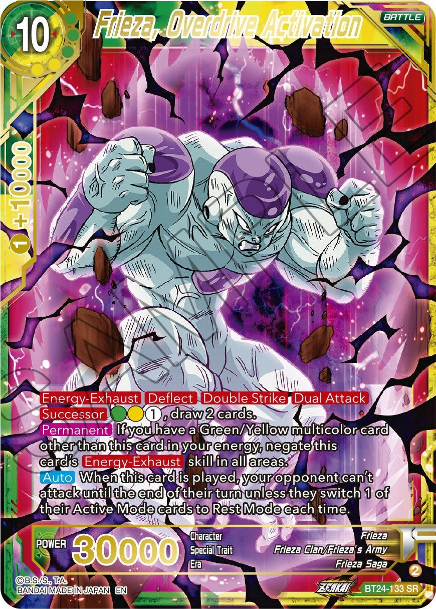 Image for Frieza, Overdrive Activation (Beyond Generations) (BT24-133) - Dragon Ball Super: Masters
