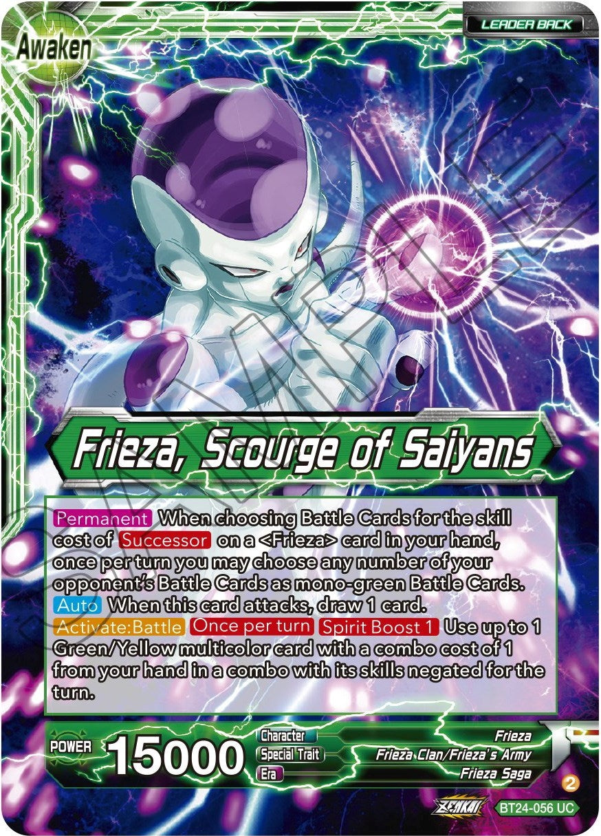 Image for Frieza // Frieza, Scourge of Saiyans (Beyond Generations) (BT24-056) - Dragon Ball Super: Masters