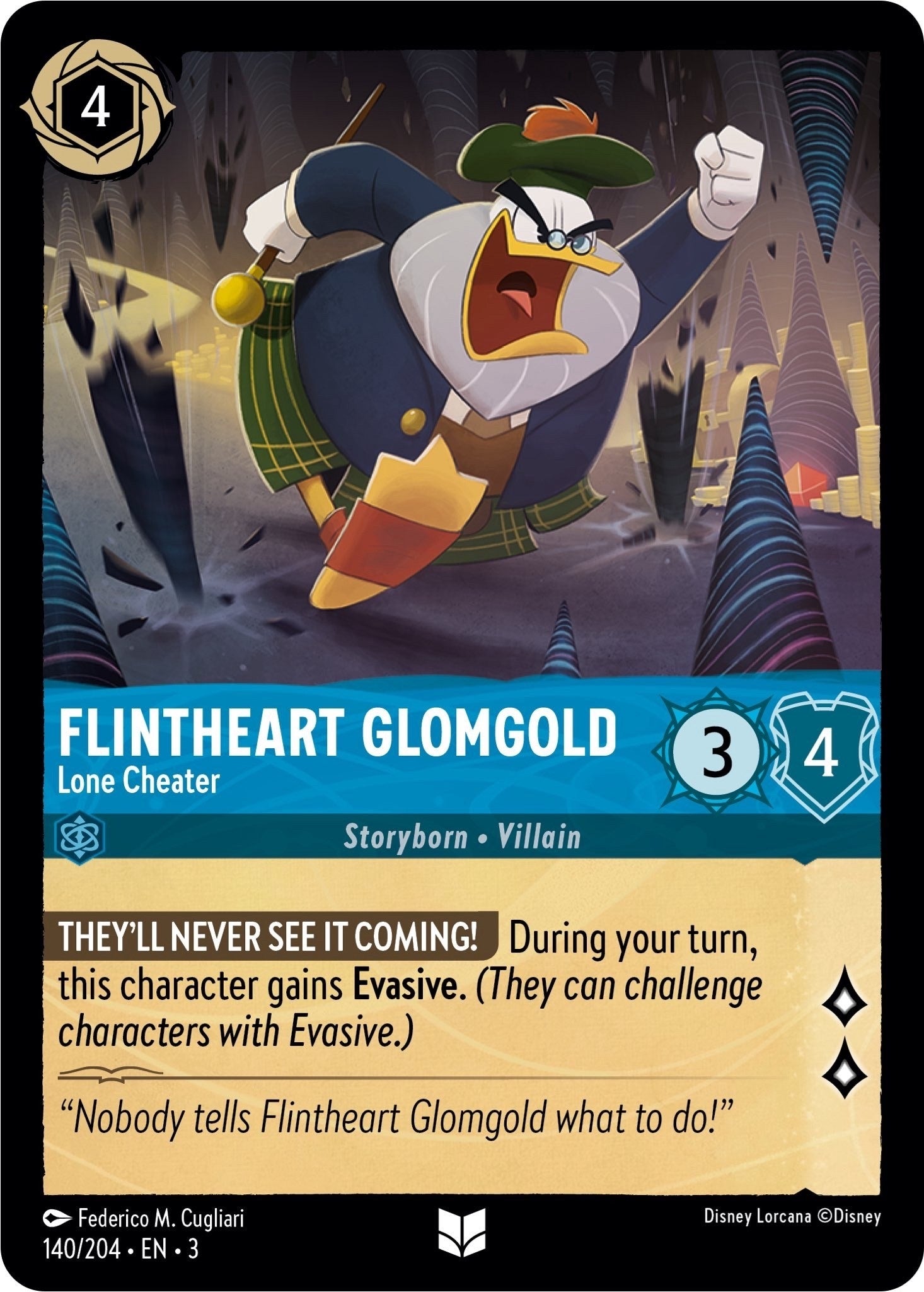 Image for Flintheart Glomgold - Lone Cheater (3) (140)