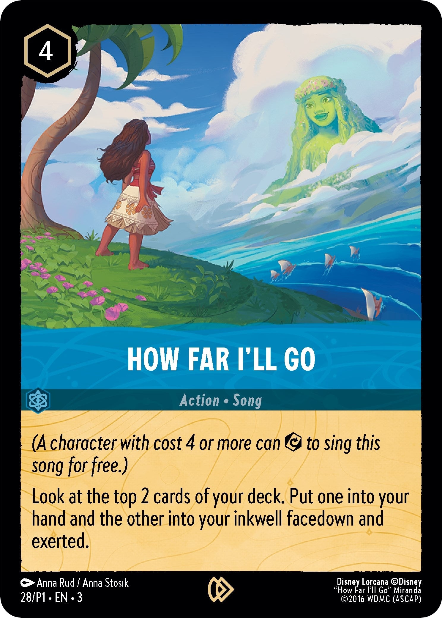 Image for How Far I'll Go (Disney Lorcana Promo Cards) (28) - Disney Lorcana