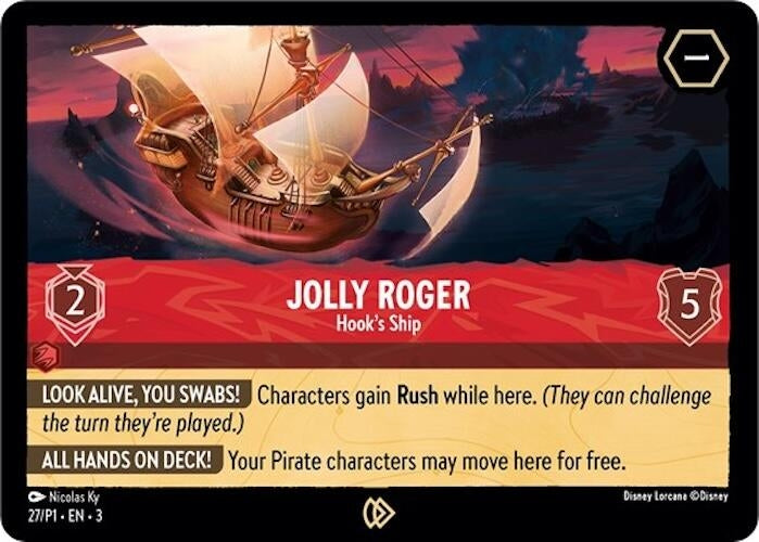 Image for Jolly Roger - Hook's Ship (Disney Lorcana Promo Cards) (27) - Disney Lorcana