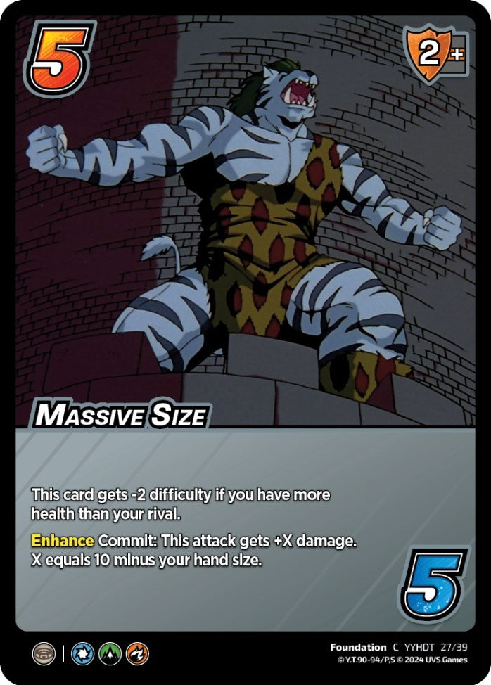 Image for Massive Size (Time Shifted) (Yu Yu Hakusho: Dark Tournament) (27/39) - UniVersus