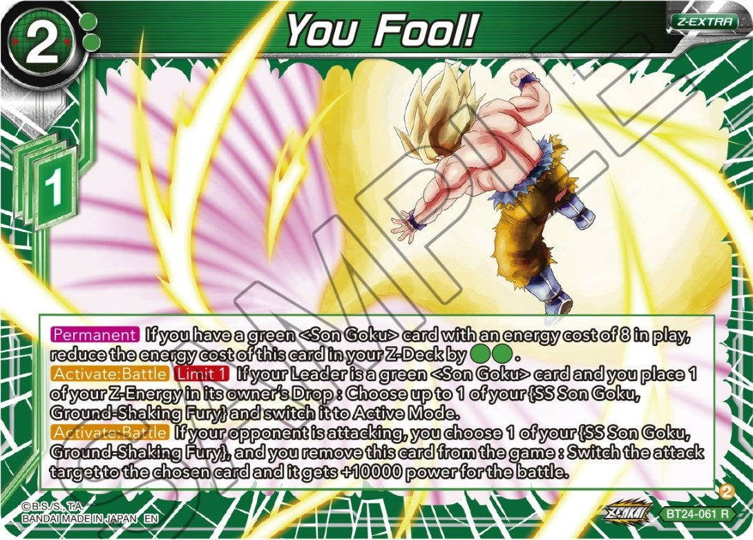 Image for You Fool! (Beyond Generations) (BT24-061) - Dragon Ball Super: Masters