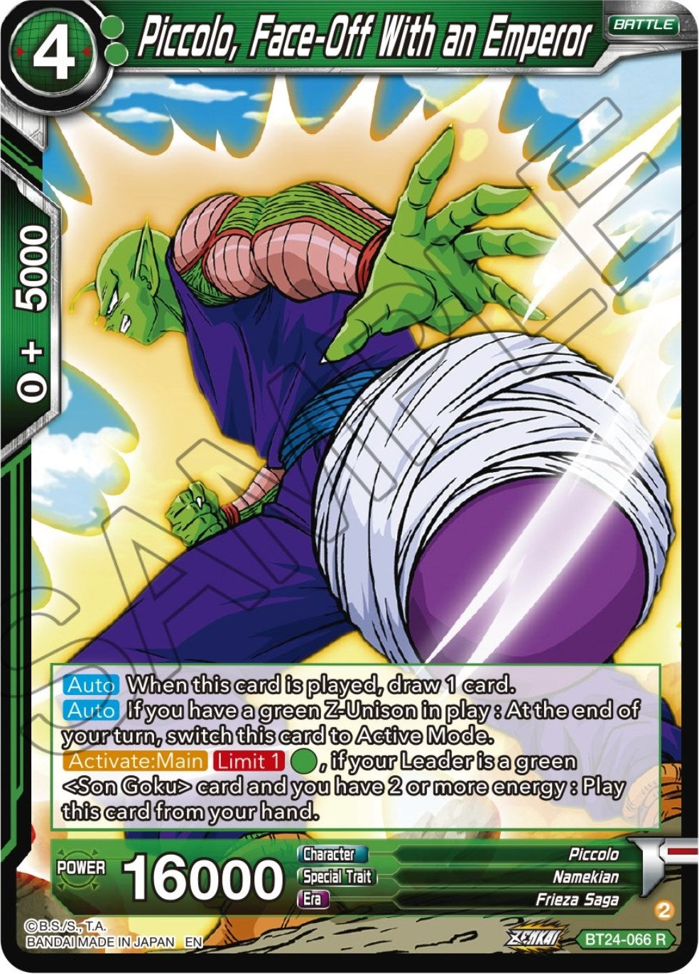 Image for Piccolo, Face-Off With an Emperor (Beyond Generations) (BT24-066) - Dragon Ball Super: Masters