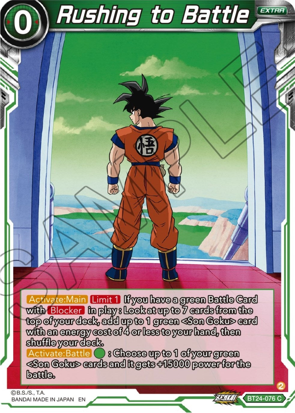 Image for Rushing to Battle (Beyond Generations) (BT24-076) - Dragon Ball Super: Masters