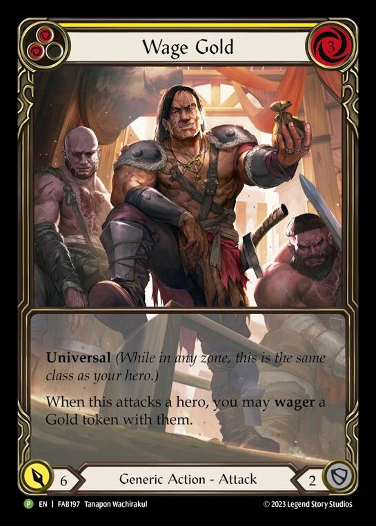 Image for Wage Gold (Yellow) - FAB197 (Flesh and Blood: Promo Cards) (FAB197) - Flesh and Blood TCG