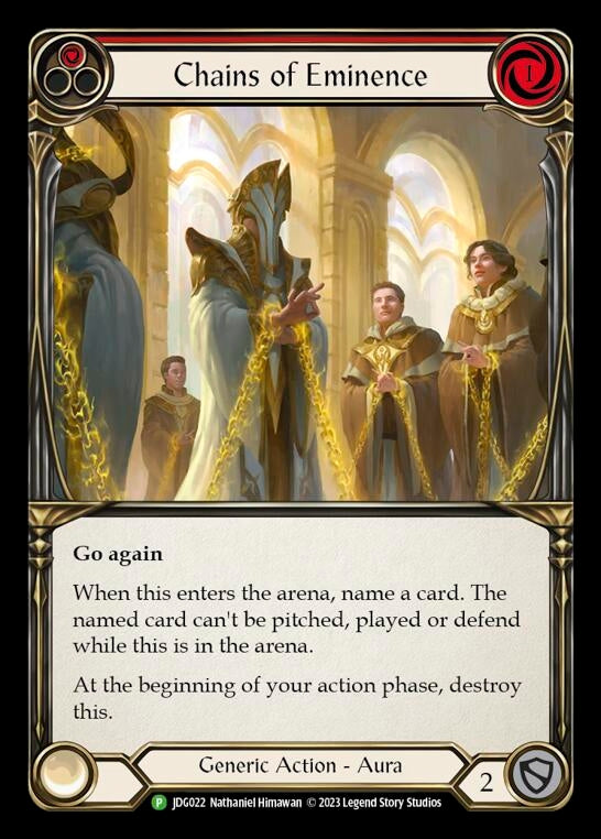 Image for Chains of Eminence - JDG022 (Flesh and Blood: Promo Cards) (JDG022) - Flesh and Blood TCG