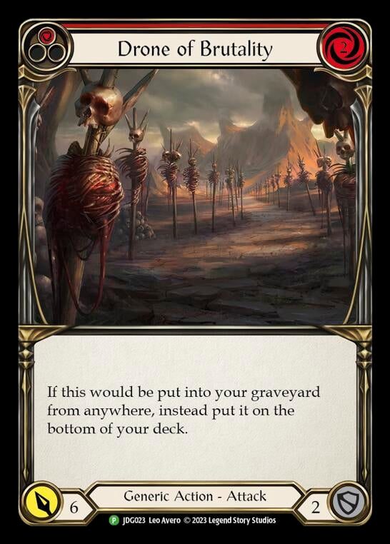 Image for Drone of Brutality (Red) - JDG023 (Flesh and Blood: Promo Cards) (JDG023) - Flesh and Blood TCG
