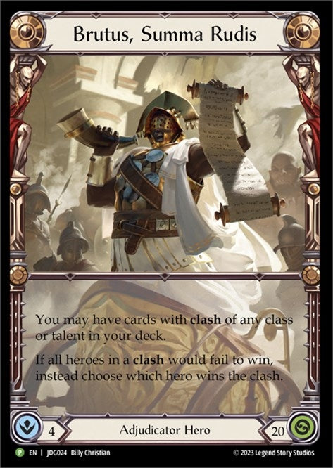 Image for Brutus, Summa Rudis - JDG024 (Flesh and Blood: Promo Cards) (JDG024) - Flesh and Blood TCG