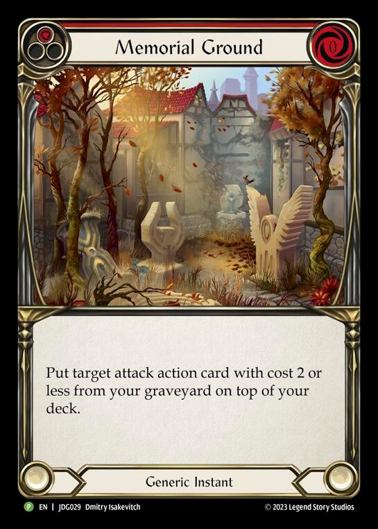 Image for Memorial Ground (Red) - JDG029 (Flesh and Blood: Promo Cards) (JDG029) - Flesh and Blood TCG