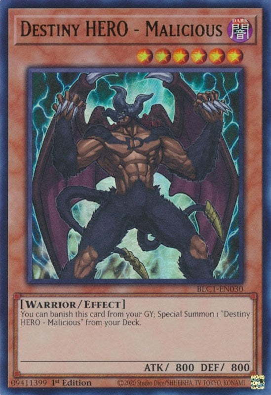 Image for Destiny HERO - Malicious (Battles of Legend: Chapter 1) (BLC1-EN030) - YuGiOh