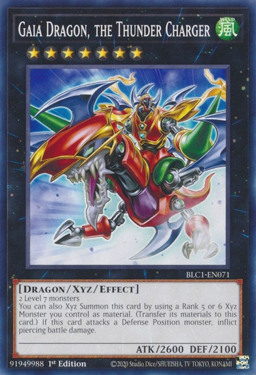 Image for Gaia Dragon, the Thunder Charger (Battles of Legend: Chapter 1) (BLC1-EN071) - YuGiOh