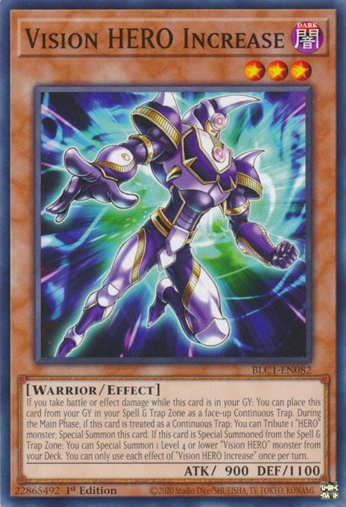 Image for Vision HERO Increase (Battles of Legend: Chapter 1) (BLC1-EN082) - YuGiOh