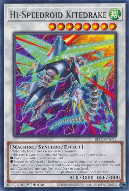 Image for Hi-Speedroid Kitedrake (Battles of Legend: Chapter 1) (BLC1-EN092) - YuGiOh