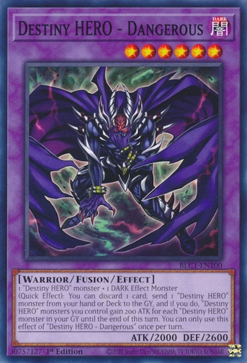 Image for Destiny HERO - Dangerous (Battles of Legend: Chapter 1) (BLC1-EN100) - YuGiOh