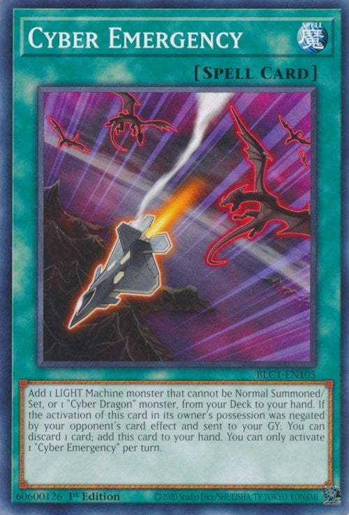 Image for Cyber Emergency (Battles of Legend: Chapter 1) (BLC1-EN105) - YuGiOh
