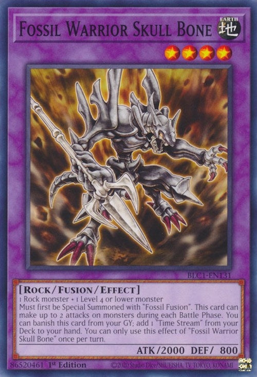 Image for Fossil Warrior Skull Bone (Battles of Legend: Chapter 1) (BLC1-EN131) - YuGiOh