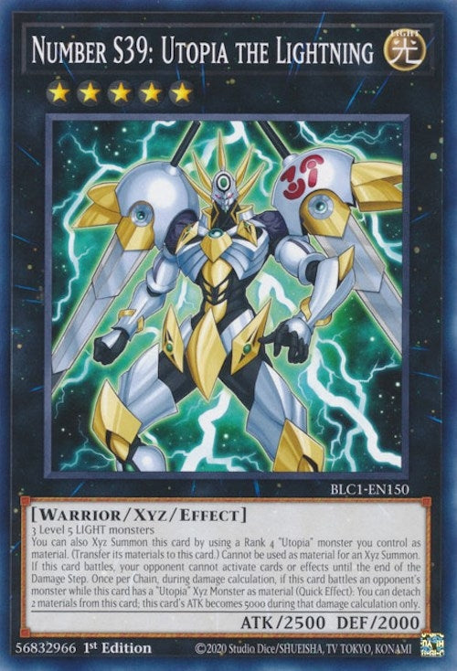 Image for Number S39: Utopia the Lightning (Battles of Legend: Chapter 1) (BLC1-EN150) - YuGiOh