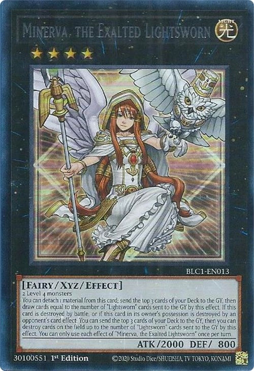 Image for Minerva, the Exalted Lightsworn (Silver) (Battles of Legend: Chapter 1) (BLC1-EN013) - YuGiOh