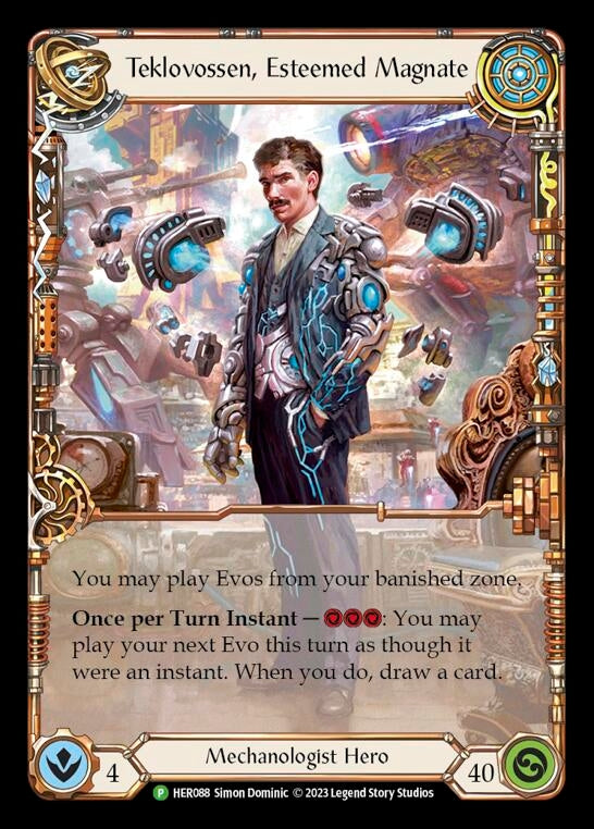 Image for Teklovossen, Esteemed Magnate - HER088 (Flesh and Blood: Promo Cards) (HER088) - Flesh and Blood TCG