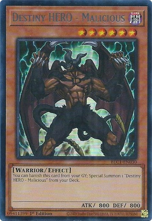 Image for Destiny HERO - Malicious (Silver) (Battles of Legend: Chapter 1) (BLC1-EN030) - YuGiOh