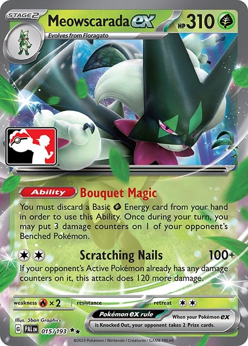 Image for Meowscarada ex (Prize Pack Series Cards) (015/193) - Pokemon