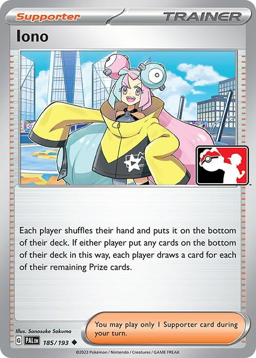 Image for Iono (Prize Pack Series Cards) (185/193) - Pokemon