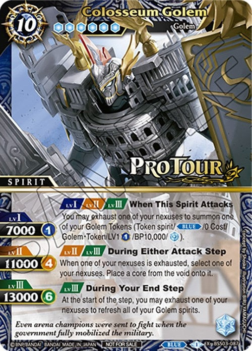 Image for Colosseum Golem (X Rare Special Pack Vol. 3) (Battle Spirits Saga Promo Cards) (BSS03-087) - Battle Spirits Saga