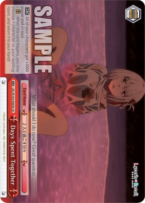 Image for Days Spent Together (b) (Lycoris Recoil) (LRC/W105-E063b CR) - Weiss Schwarz