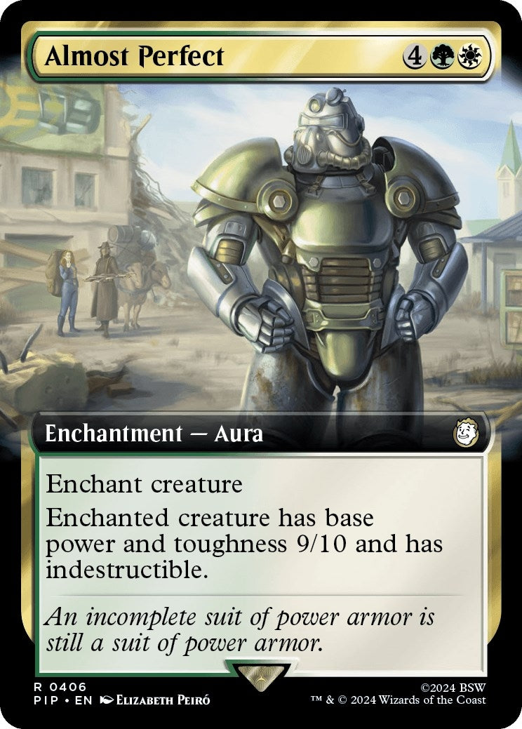 Image for Almost Perfect (Extended Art) (Universes Beyond: Fallout) (406) - Magic: The Gathering