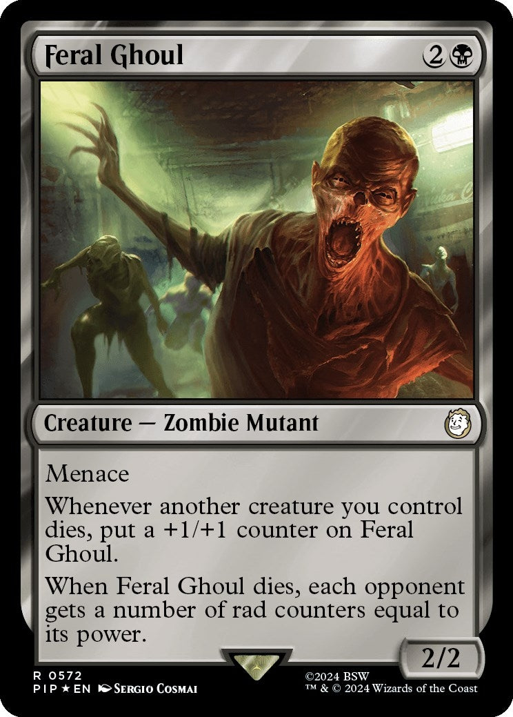 Image for Feral Ghoul (Surge Foil) (Universes Beyond: Fallout) (572) - Magic: The Gathering