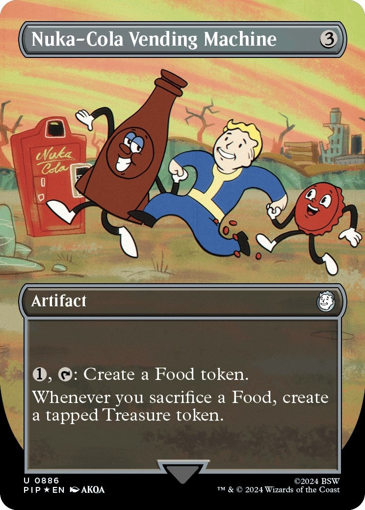 Image for Nuka-Cola Vending Machine (Borderless) (Surge Foil) (Universes Beyond: Fallout) (886) - Magic: The Gathering