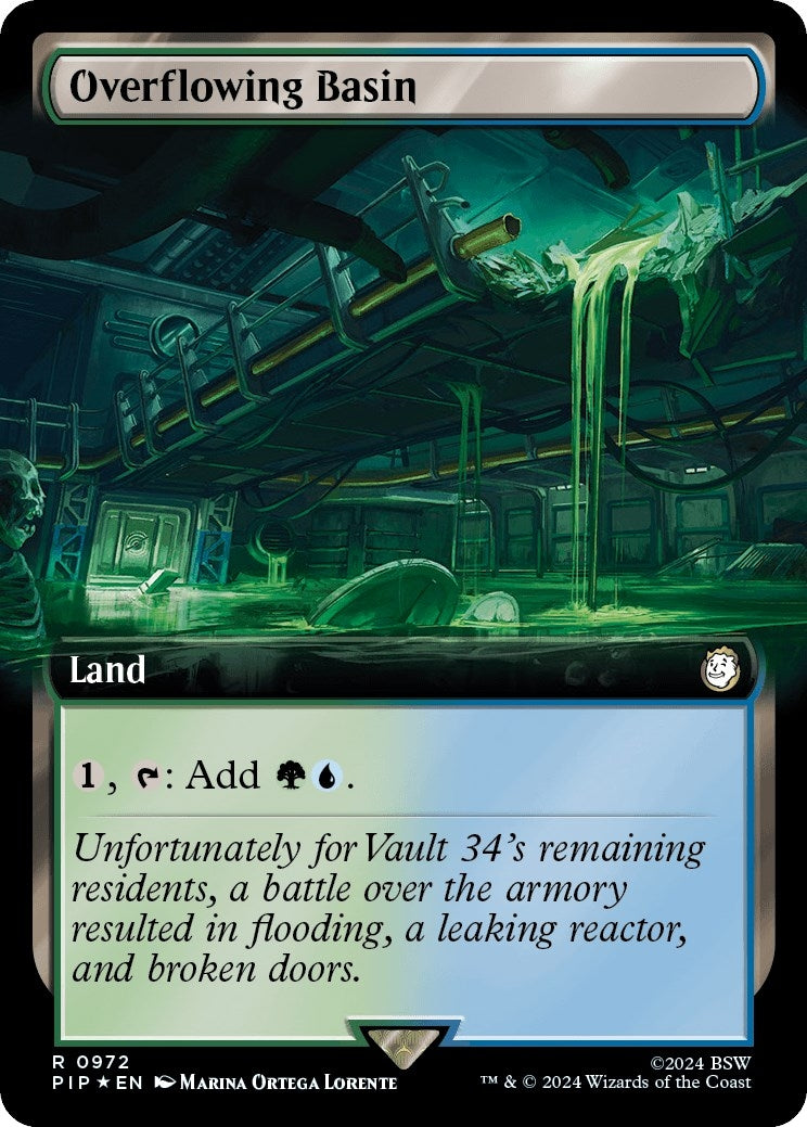 Image for Overflowing Basin (Extended Art) (Surge Foil) (Universes Beyond: Fallout) (972) - Magic: The Gathering