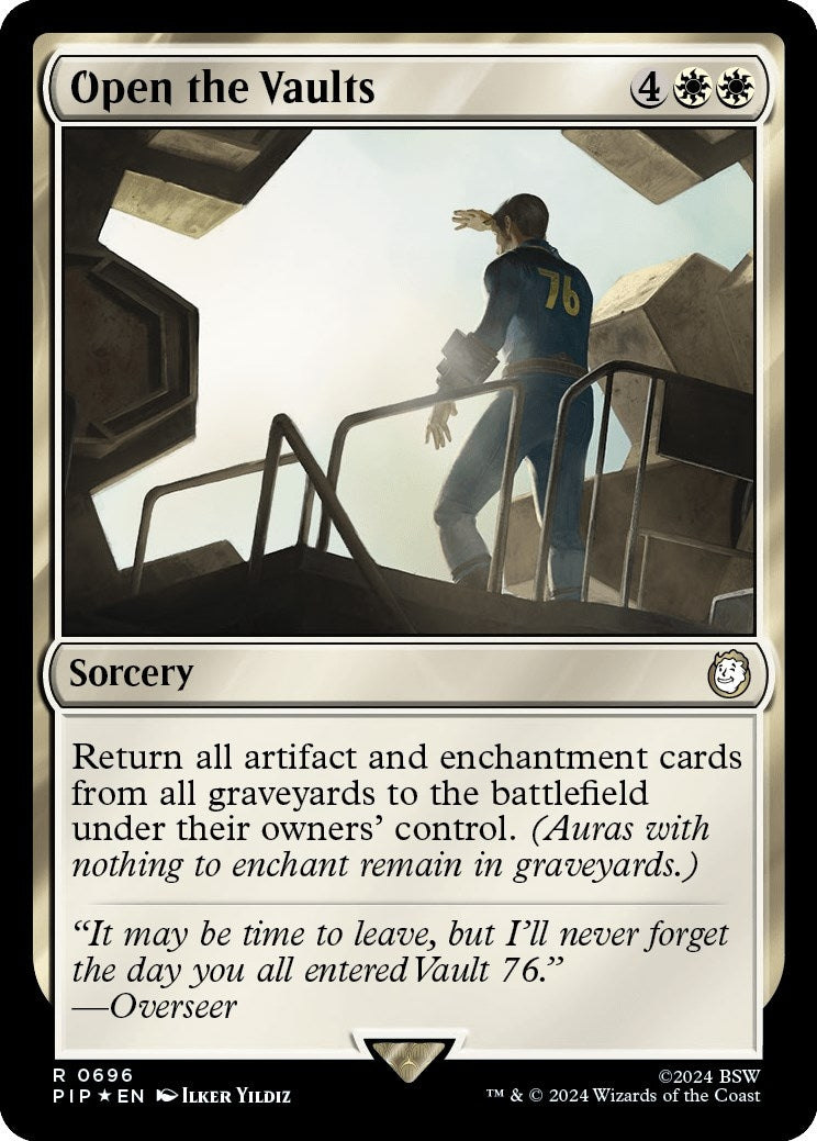Image for Open the Vaults (Surge Foil) (Universes Beyond: Fallout) (696) - Magic: The Gathering