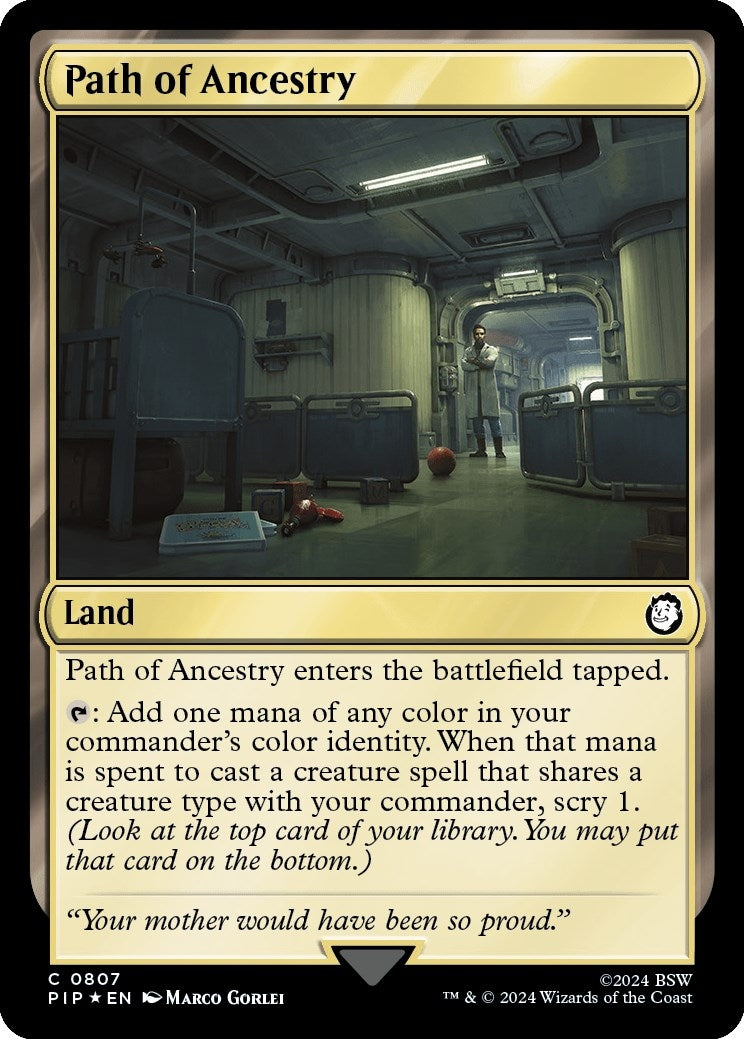Image for Path of Ancestry (Surge Foil) (Universes Beyond: Fallout) (807) - Magic: The Gathering