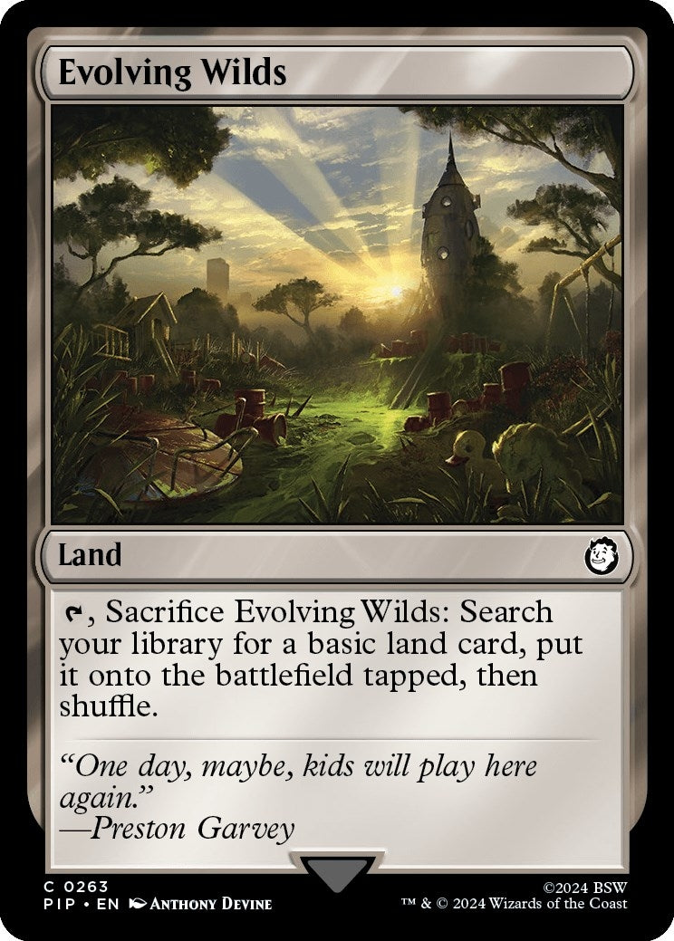 Image for Evolving Wilds (Universes Beyond: Fallout) (263) - Magic: The Gathering