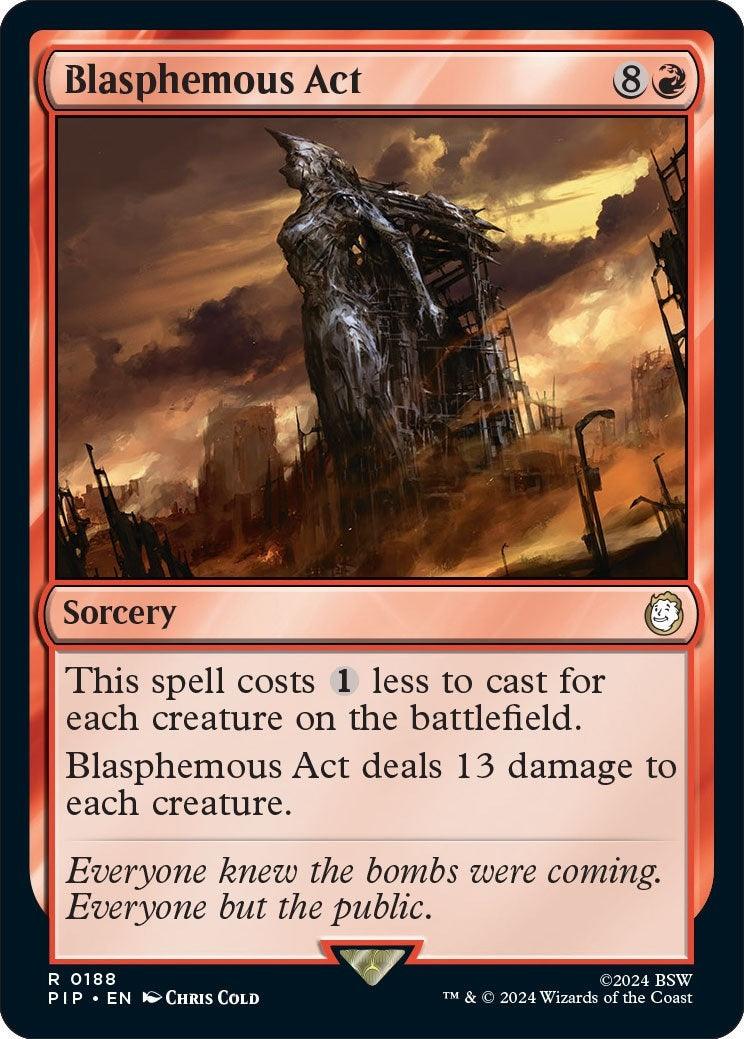 Image for Blasphemous Act (Universes Beyond: Fallout) (188) - Magic: The Gathering